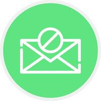 E-Mail-Block kreatives Icon-Design vektor