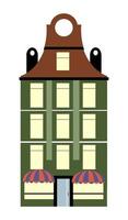 Vektorelement Gebäude Wohnung Wohnflache Farbe Einfamilienhaus vektor