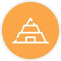 Pyramide kreatives Icon-Design vektor