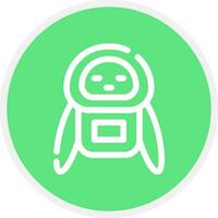 Roboter kreatives Icon-Design vektor