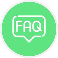 FAQ kreativ Symbol Design vektor