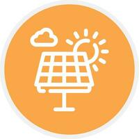 Solarpanel kreatives Icon-Design vektor