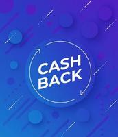 Cashback-Angebot Vektor-Banner-Design vektor