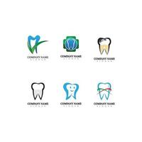 Dental Logo Symbol Pflege für Gesundheit Vorlage Vektor-Illustration vektor