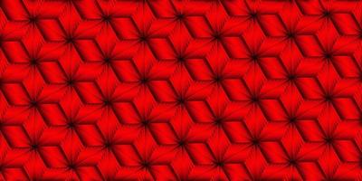rotes metallisches Hintergrundmuster mit polygonaler Streifenlinienbindung vektor