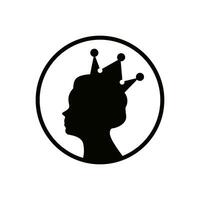 Vektor Königin Silhouette Logo Vorlage
