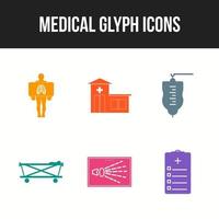 Medical Icons Pack für den persönlichen und kommerziellen Gebrauch. vektor