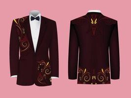 dekorative Blazer-Designs vektor