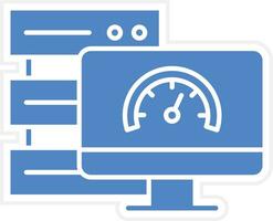 databas hastighet vektor ikon