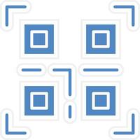 QR-Code-Vektor-Symbol vektor