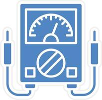 Voltmeter-Vektorsymbol vektor