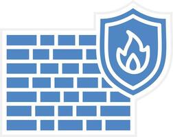 Firewall-Vektor-Symbol vektor