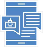 Vektorsymbol für automatische Antwort vektor
