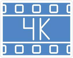 4k Film Vektor Symbol