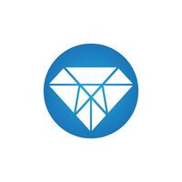 Smycken linje konst diamant logotyp ikon och symbol vektor