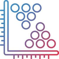 Cluster Analyse Vektor Symbol