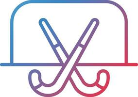 Feldhockey-Vektorsymbol vektor