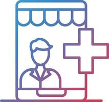 medizinisch E-Commerce Anbieter Vektor Symbol