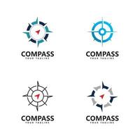 Kompass Logo Symbol Vektor Vorlagendesign