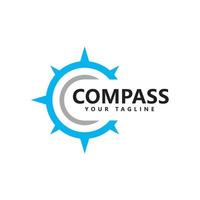 kompass logotyp ikon vektor mall design