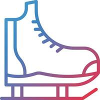 Eis Rollschuhe Vektor Symbol