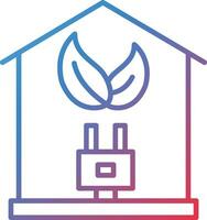 Öko Solar- Zuhause Vektor Symbol