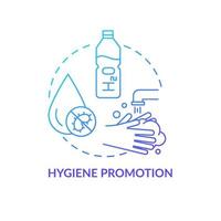 Symbol für das Konzept der Hygieneförderung. vektor