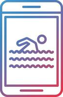 Schwimmen-Vektor-Symbol vektor