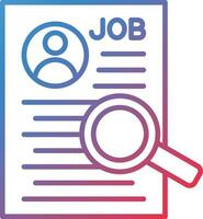 Job Analyse Vektor Symbol