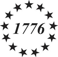 13 star betsy ross 1776 vektor