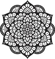 mandala symbol ikon vektor