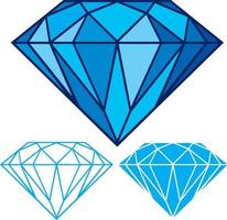 blå diamantdesign vektor