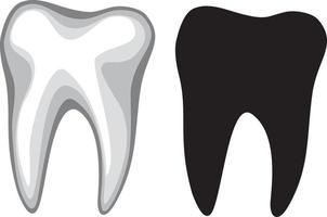 mänsklig tand ikon vektor