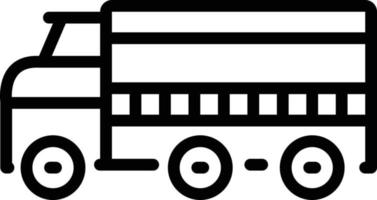 Liniensymbol für den Transport vektor