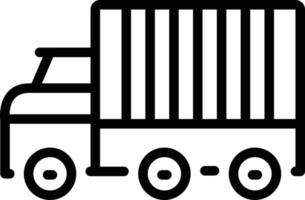 Liniensymbol für Logistik vektor