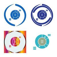 cirkeldiagram vektor ikon