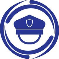 Polizeihut-Vektorsymbol vektor