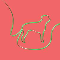 Realistiska band formar ett djur, vektor illustration