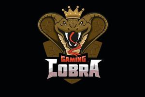 cobra gaming e-sport team maskot logotyp vektor