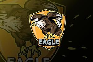 eagle e-sport lag logotyp mall vektor