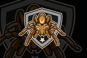 Spider-E-Sport-Team-Logo-Vorlage vektor