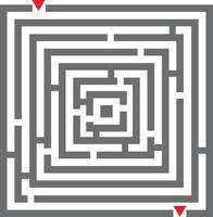 Labyrinth-Icon-Design vektor