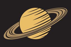 Saturn-Planetensymbol vektor
