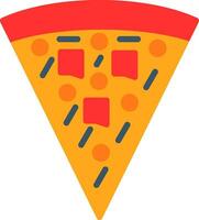 Pizza-Vektor-Icon-Design vektor