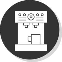 Kaffeemaschine-Vektor-Icon-Design vektor