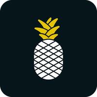 Ananas-Vektor-Icon-Design vektor