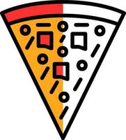 Pizza-Vektor-Icon-Design vektor