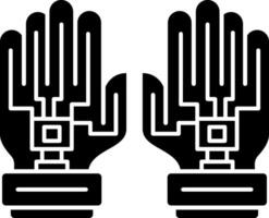 Daten Handschuh Vektor Symbol Design