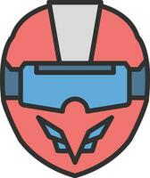 vr Rennen Helm Vektor Symbol Design