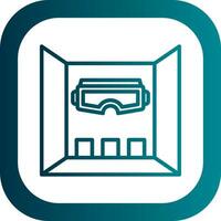 virtuell Wirklichkeit Zimmer Vektor Symbol Design